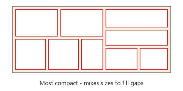Rectangular parts packed tightly on a sheet